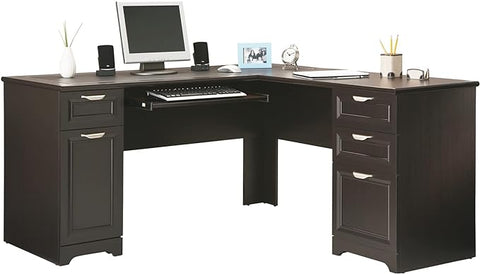Realspace® Magellan 59"W L-Shape Corner Computer Desk, Espresso
