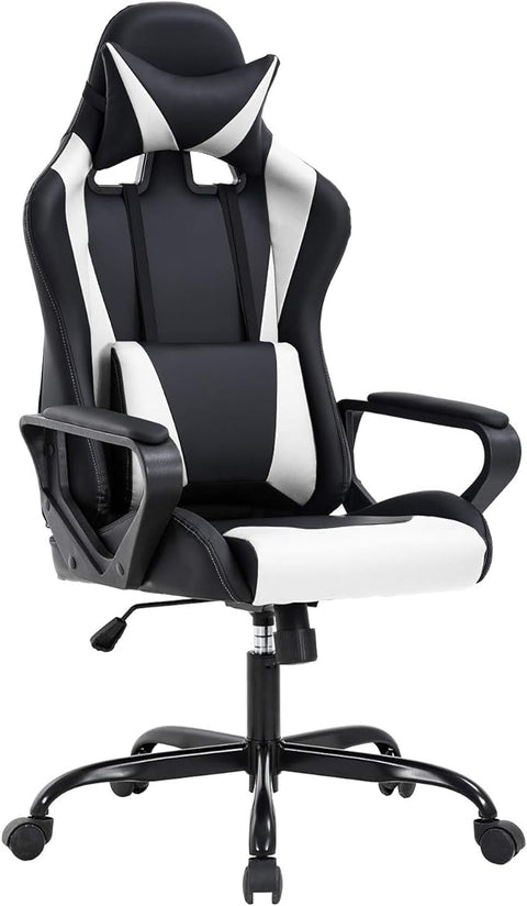 BestOffice High-Back Gaming Chair PC Office Chair Computer Racing Chair PU Desk Task Chair