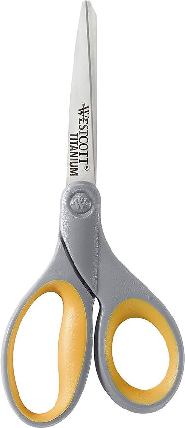 Westcott 13901 8-Inch Titanium Scissors For Office and Home