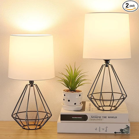 GGOYING Set of 2 Bedside Table Lamp