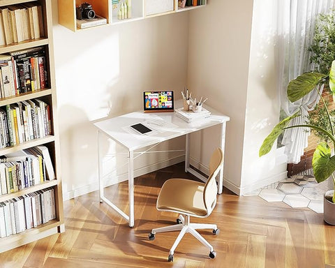Casaottima 32 Inch Small Computer Desk for Home Office, Study Writing Table for Small Spaces