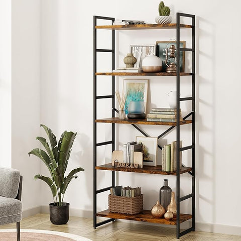 Shintenchi Bookshelf, 5 Tier Bookshelf
